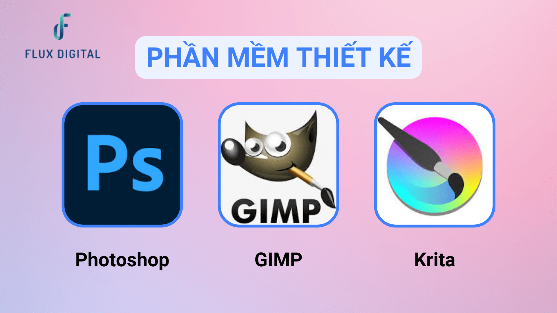 Các phần mềm thiết kế hình ảnh