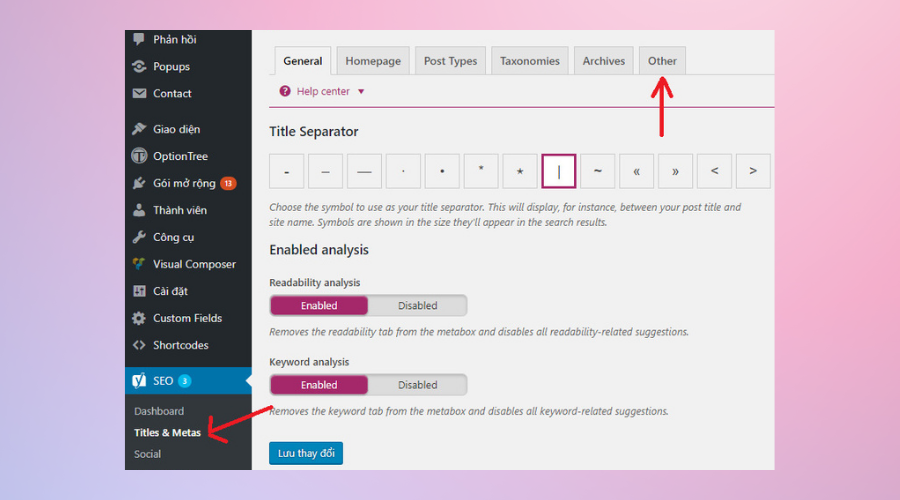 Cách bật Meta Keywords trong WordPress