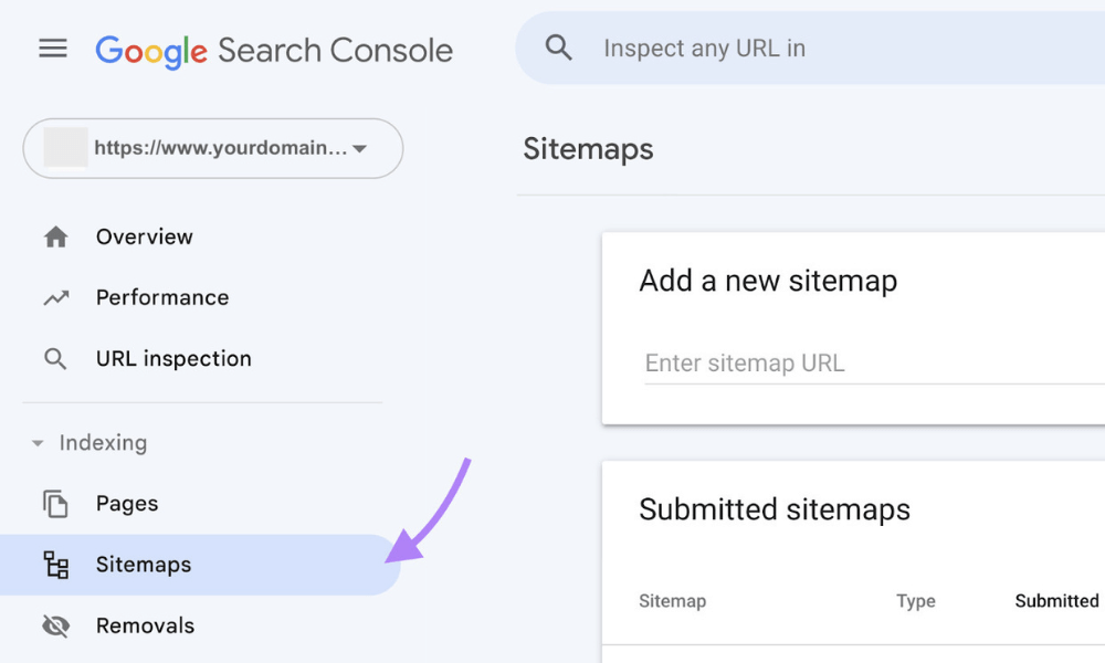 Công cụ Sitemaps trong Google Search Console